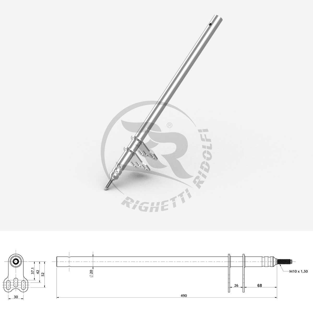 Steering Column M10 L.490mm