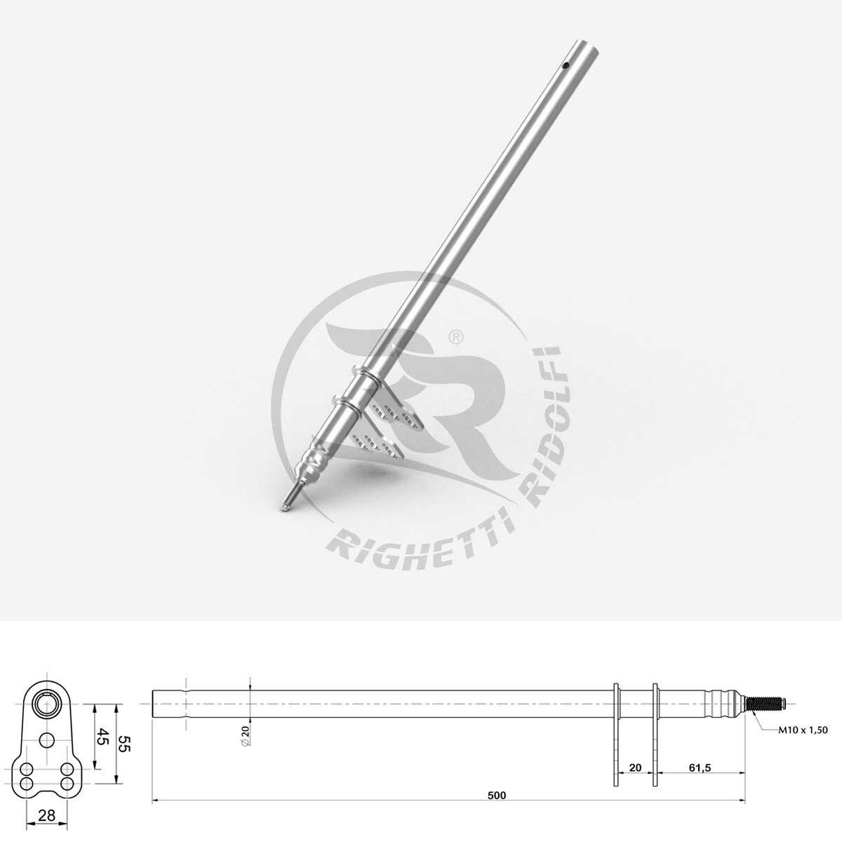 Steering Column M10 L.500mm - Type OTK