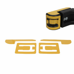 Sticker kit for adjustable part of rear wheel protection