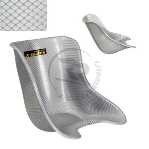 3 schwarz Sitzschale Kartsitz X-SEATS Modell X6 teilgepolstert Größe L 